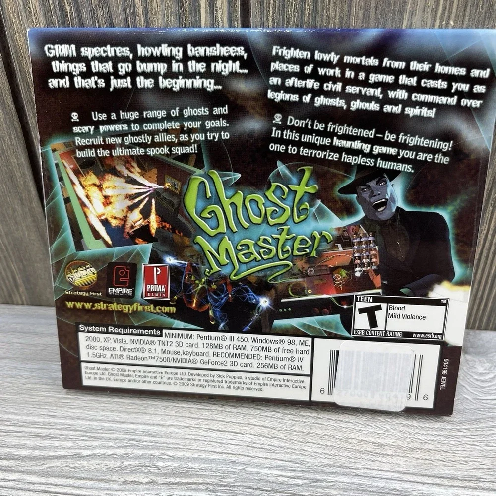 Ghost Master PC CD Rom Game Pc Video Game New SEALED